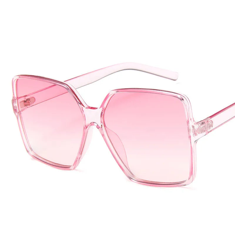 Higody Fashion Women Oversized Sunglasses Gradient Plastic Brand Designer Eyewear Female Sun Glasses UV400 Lentes De Sol Mujer